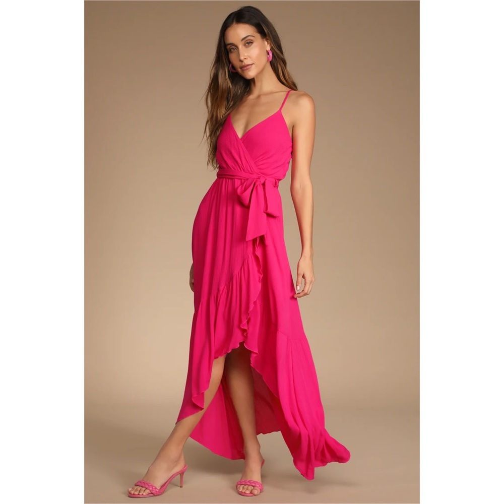 Lulu's Made for Sunshine Ruffled High-Low Dress NWT